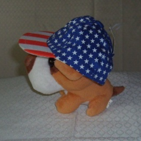 Cute Dog Hats Lot of 2 Patriotic Red/White/Blue - Picture 2 of 5